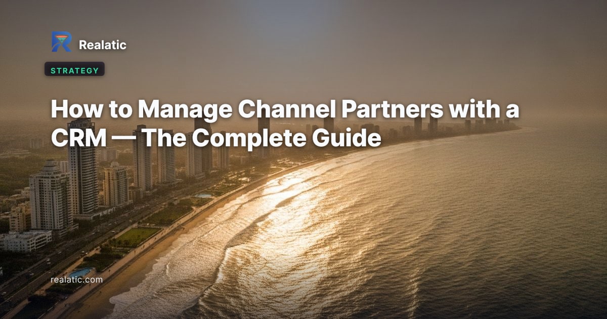 How to Manage Channel Partners with a CRM — The Complete Guide — Realatic Blog