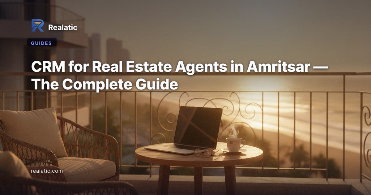 CRM for Real Estate Agents in Amritsar — The Complete Guide — Realatic Blog