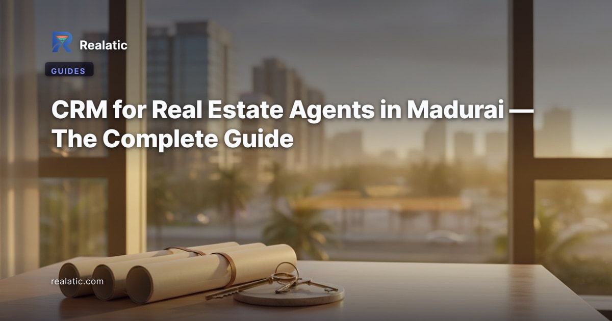 CRM for Real Estate Agents in Madurai — The Complete Guide — Realatic Blog