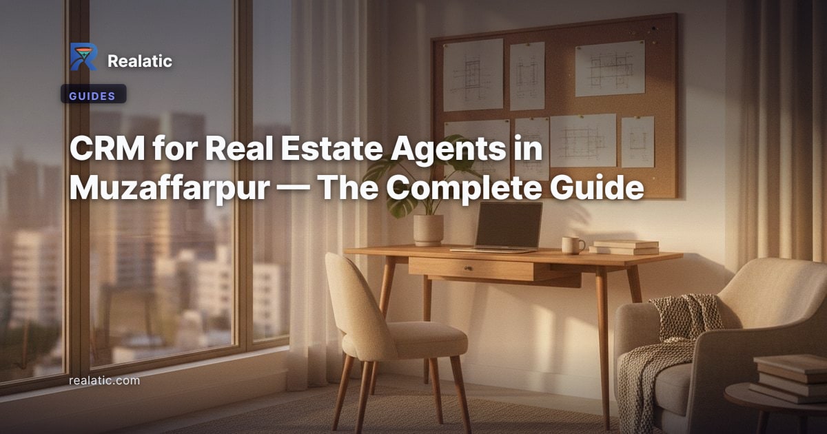 CRM for Real Estate Agents in Muzaffarpur — The Complete Guide — Realatic Blog