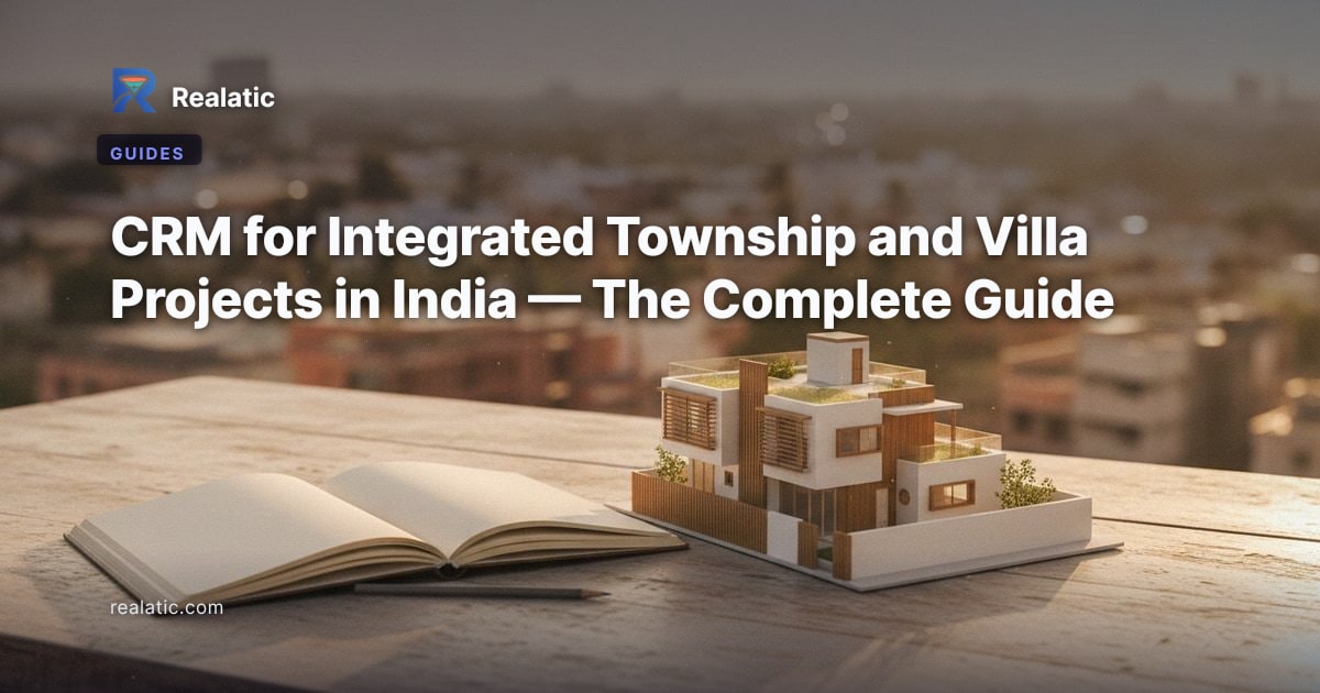 CRM for Integrated Township and Villa Projects in India — The Complete Guide — Realatic Blog
