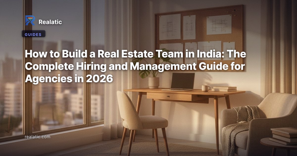 How to Build a Real Estate Team in India: The Complete Hiring and Management Guide for Agencies in 2026 — Realatic Blog