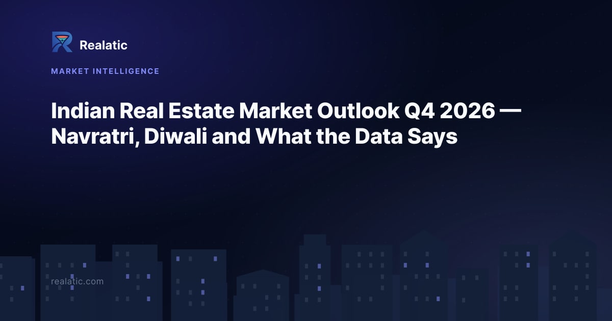 Indian Real Estate Market Outlook Q4 2026 — Navratri, Diwali and What the Data Says — Realatic Blog