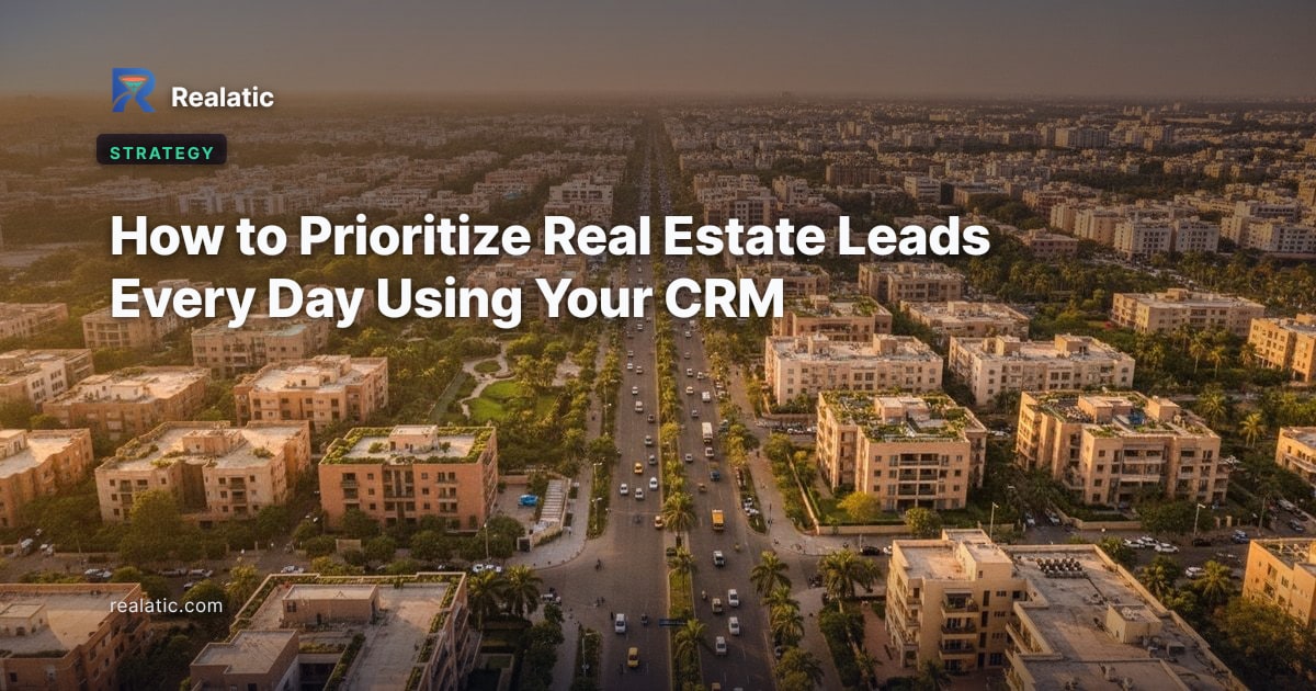 How to Prioritize Real Estate Leads Every Day Using Your CRM — Realatic Blog