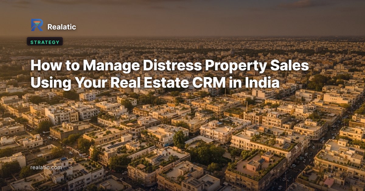 How to Manage Distress Property Sales Using Your Real Estate CRM in India — Realatic Blog