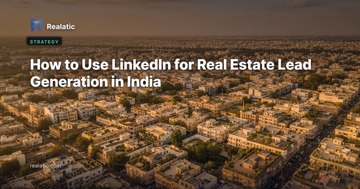 How to Use LinkedIn for Real Estate Lead Generation in India — Realatic Blog
