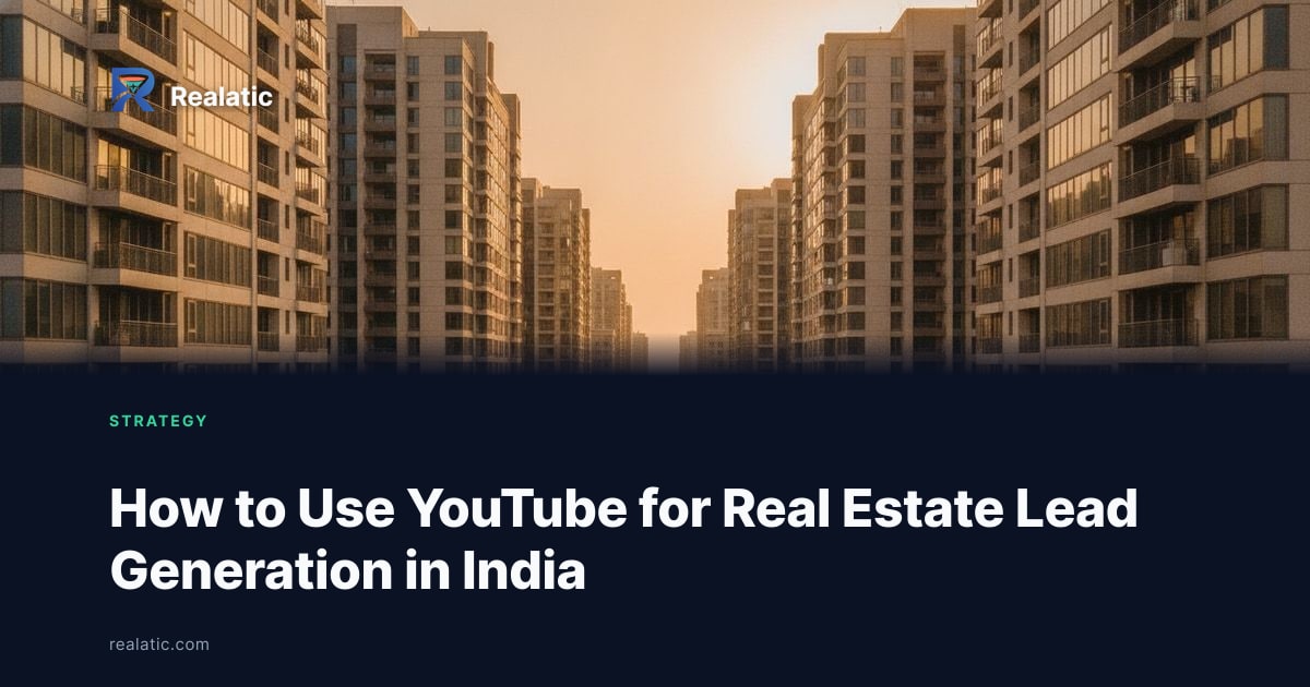 How to Use YouTube for Real Estate Lead Generation in India — Realatic Blog