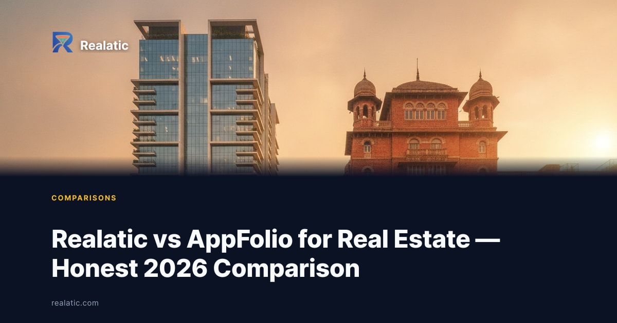 Realatic vs AppFolio for Real Estate — Honest 2026 Comparison — Realatic Blog