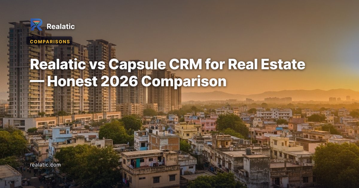 Realatic vs Capsule CRM for Real Estate — Honest 2026 Comparison — Realatic Blog