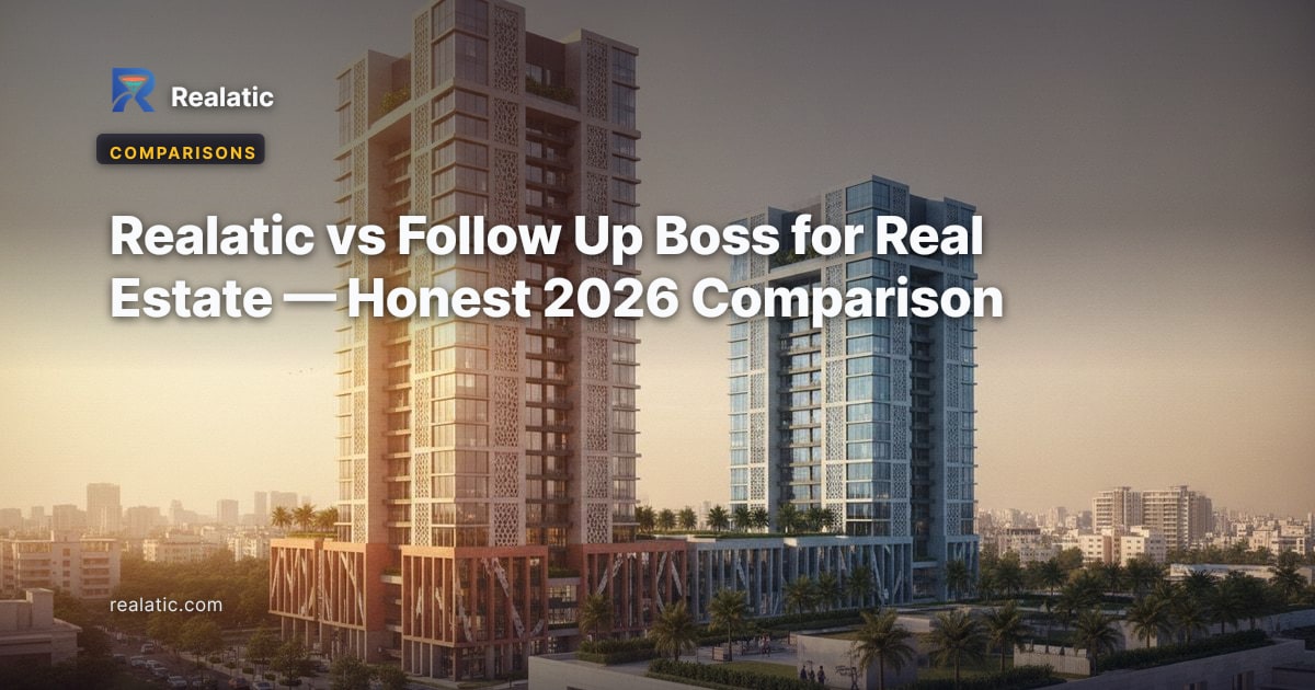 Realatic vs Follow Up Boss for Real Estate — Honest 2026 Comparison — Realatic Blog