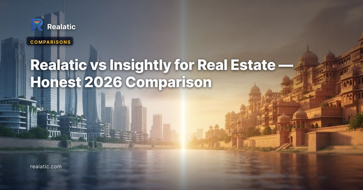 Realatic vs Insightly for Real Estate — Honest 2026 Comparison — Realatic Blog