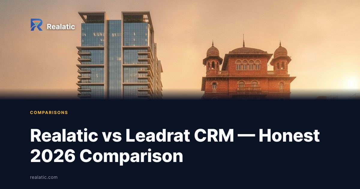 Realatic vs Leadrat CRM — Honest 2026 Comparison — Realatic Blog