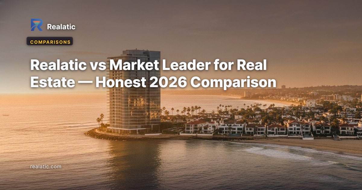 Realatic vs Market Leader for Real Estate — Honest 2026 Comparison — Realatic Blog