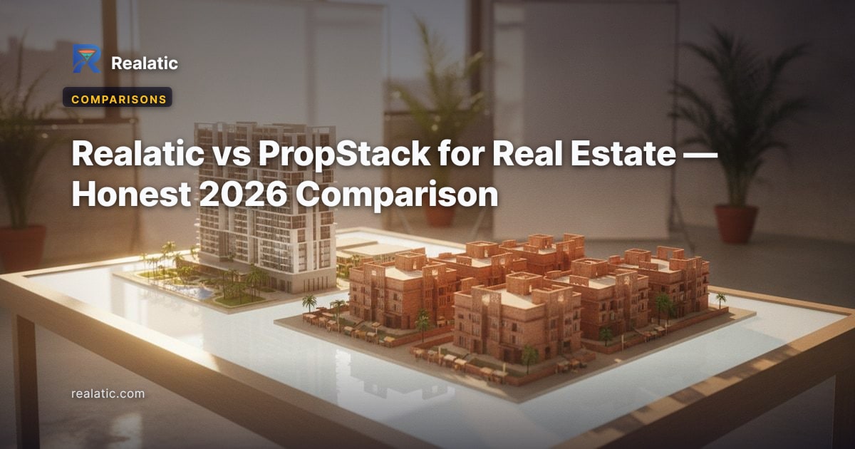 Realatic vs PropStack for Real Estate — Honest 2026 Comparison — Realatic Blog