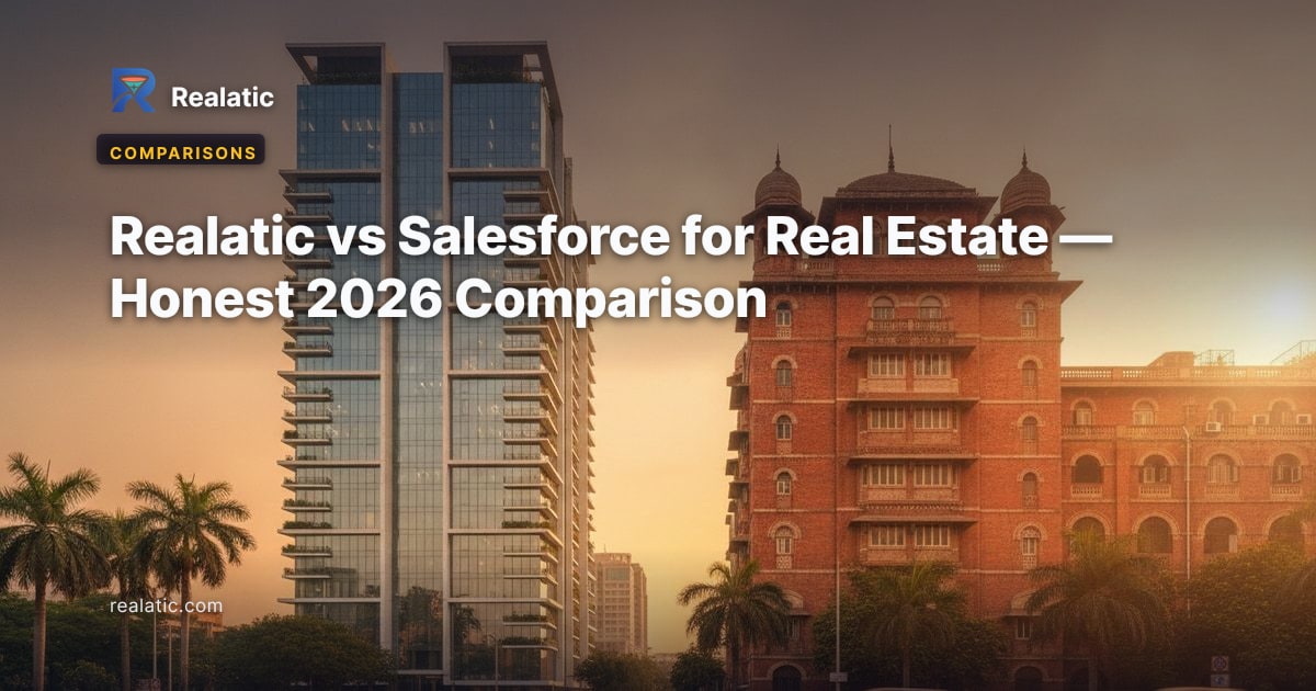 Realatic vs Salesforce for Real Estate — Honest 2026 Comparison — Realatic Blog