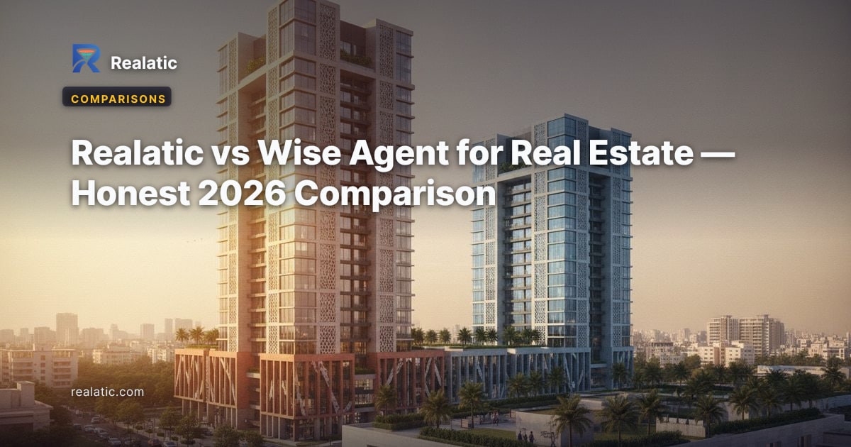 Realatic vs Wise Agent for Real Estate — Honest 2026 Comparison — Realatic Blog