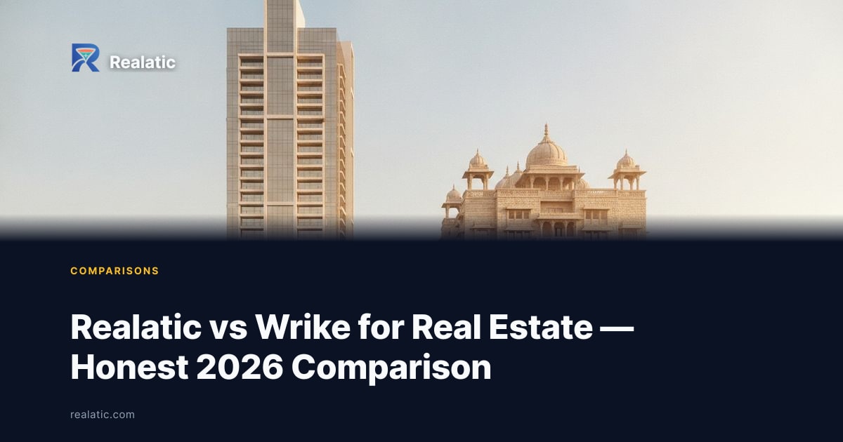 Realatic vs Wrike for Real Estate — Honest 2026 Comparison — Realatic Blog