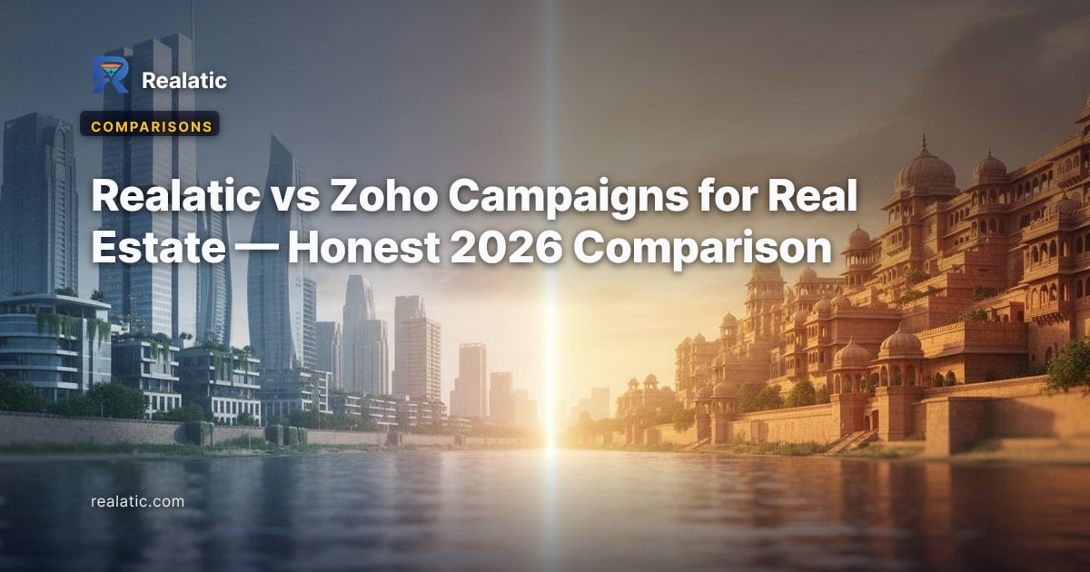 Realatic vs Zoho Campaigns for Real Estate — Honest 2026 Comparison — Realatic Blog