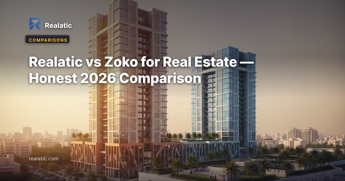 Realatic vs Zoko for Real Estate — Honest 2026 Comparison — Realatic Blog