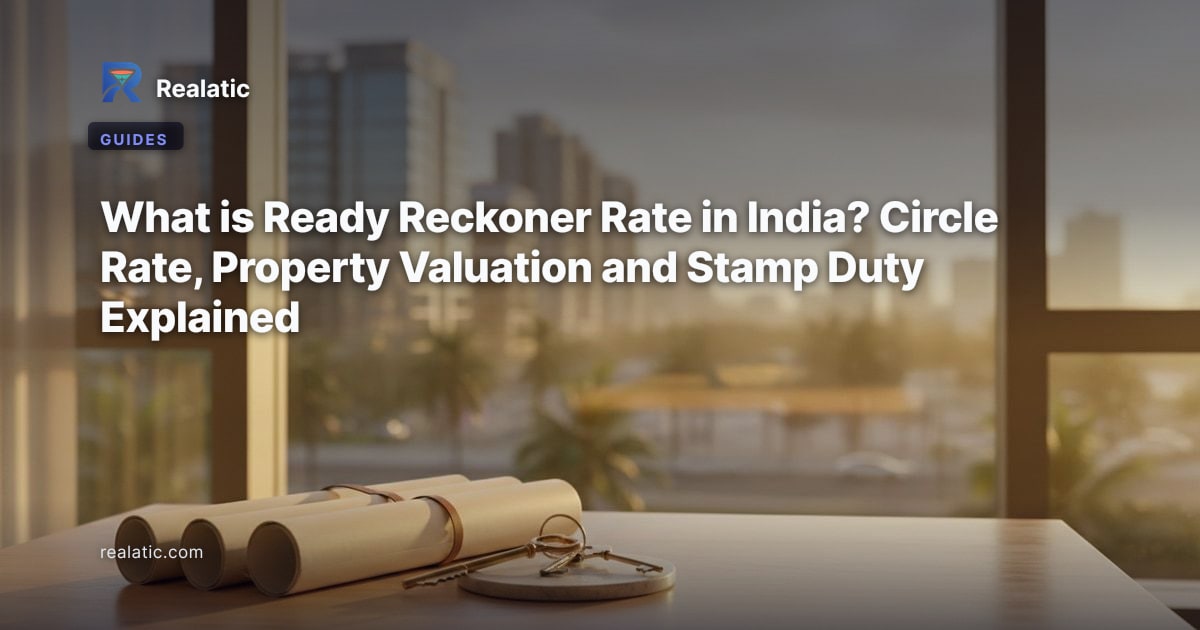 What is Ready Reckoner Rate in India? Circle Rate, Property Valuation and Stamp Duty Explained — Realatic Blog